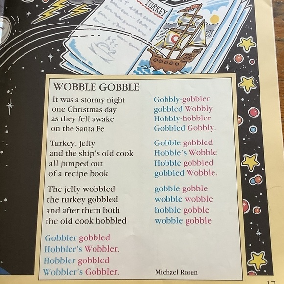 Large Shuffle Rhyme Chime Children’s Book Chant Great Graphics - Picture 8 of 11